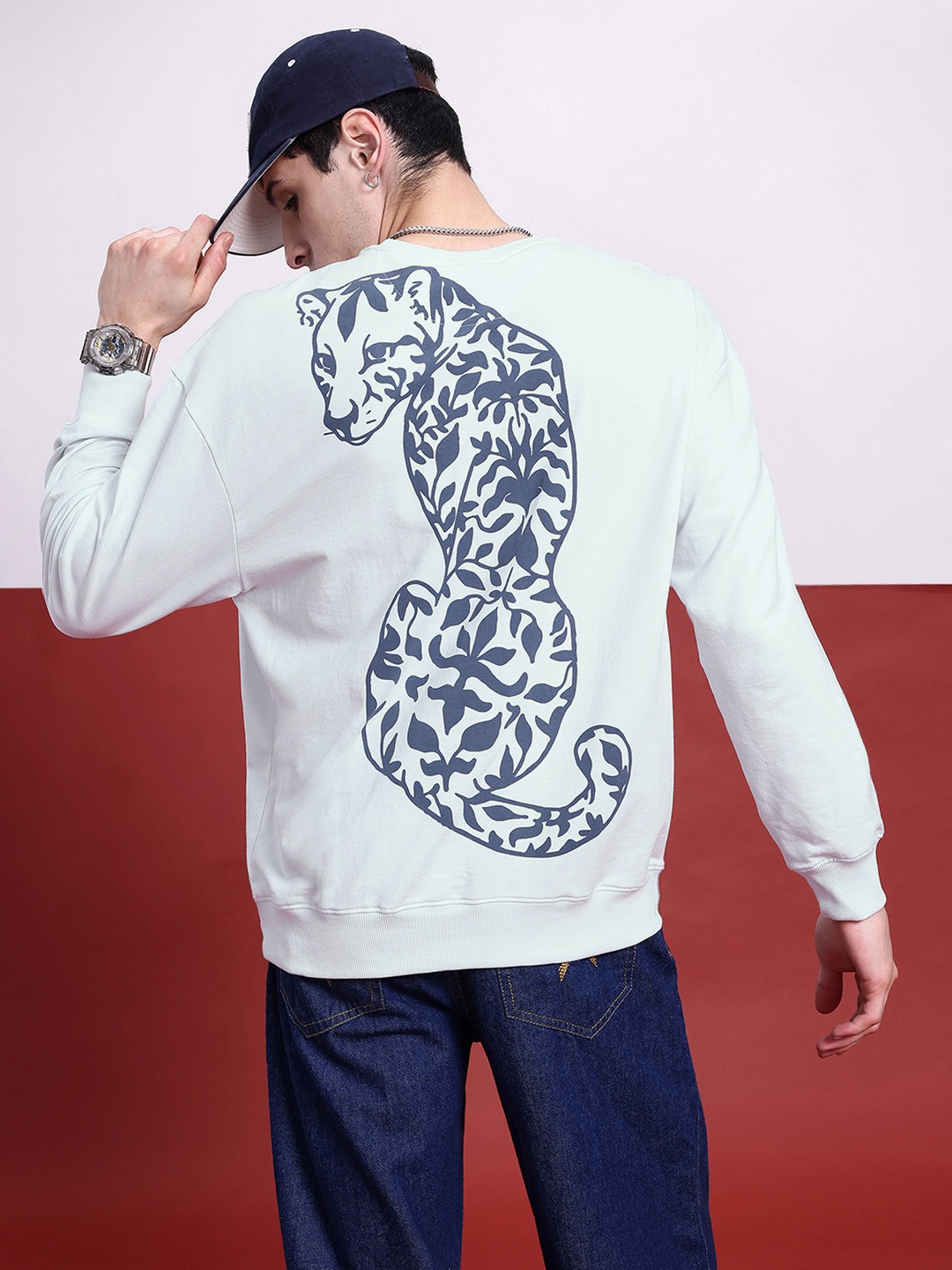 

Kook N Keech Urban Nomad Printed Sweatshirt, Blue