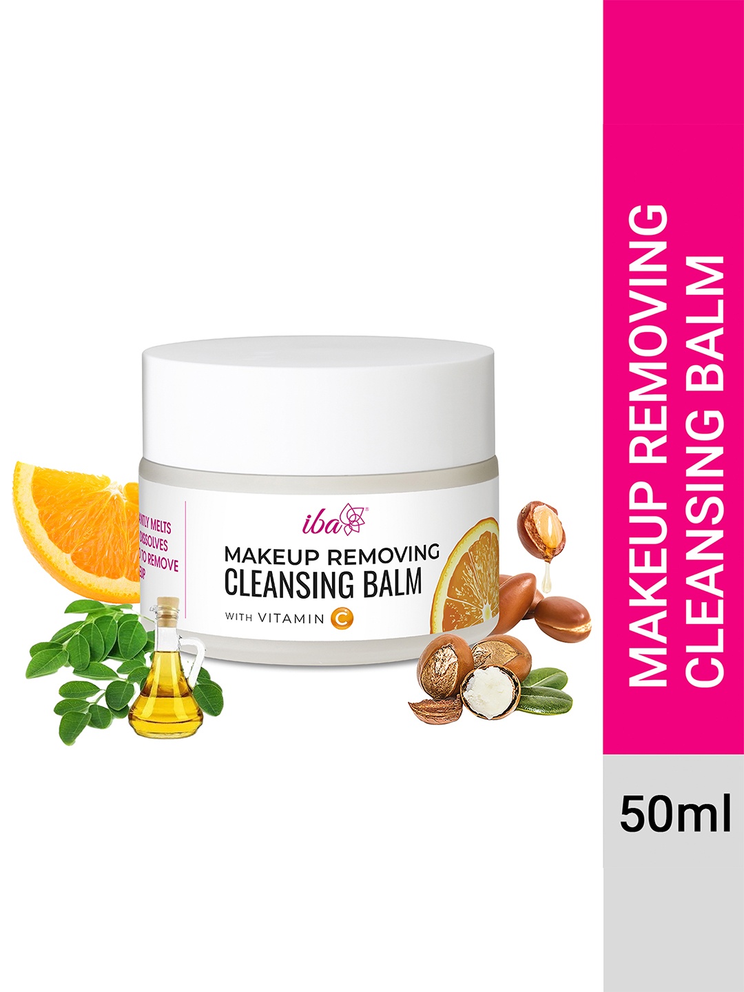 

Iba Makeup Removing Cleansing Balm with Vitamin C For All Skin Types - 50ml, White