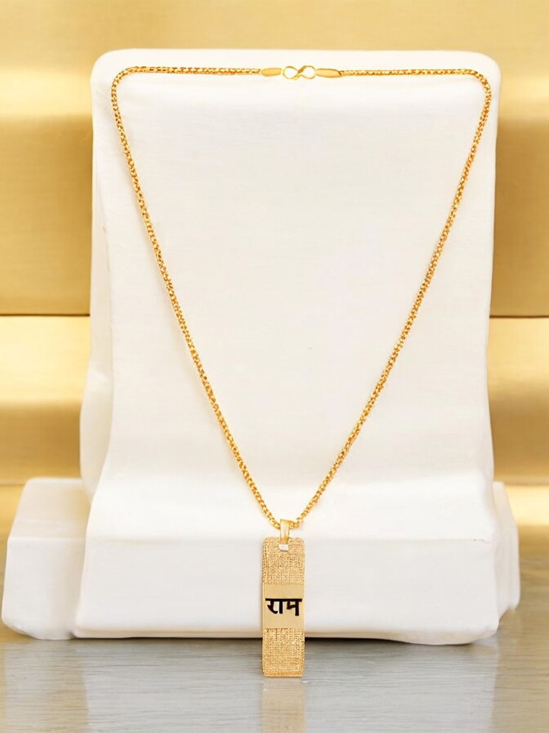 

Mahi Gold-Plated Square Shaped Pendants with Chains