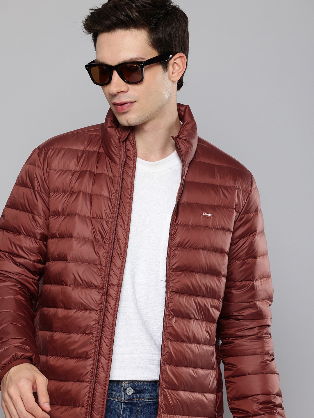 

Levis Mock Collar Puffer Jacket, Copper