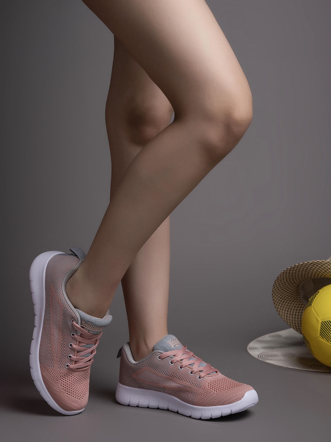 

The Roadster Lifestyle Co Women Round Toe Casual Sneakers, Peach
