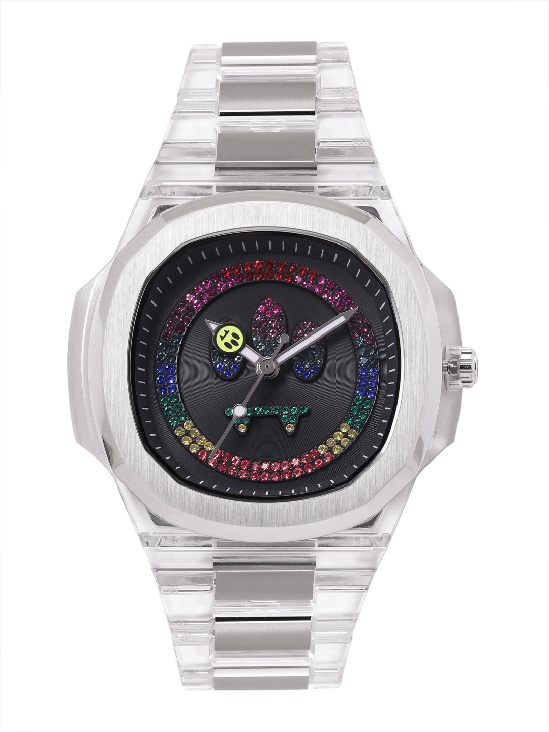 

Barrow Unisex Embellished Dial Analogue Watch BWWUG0037201, Black