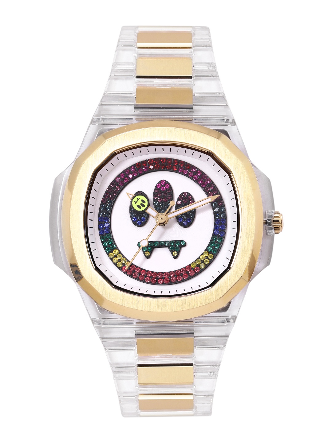 

Barrow Unisex Embellished Dial Straps Analogue Watch BWWUG0037208, White