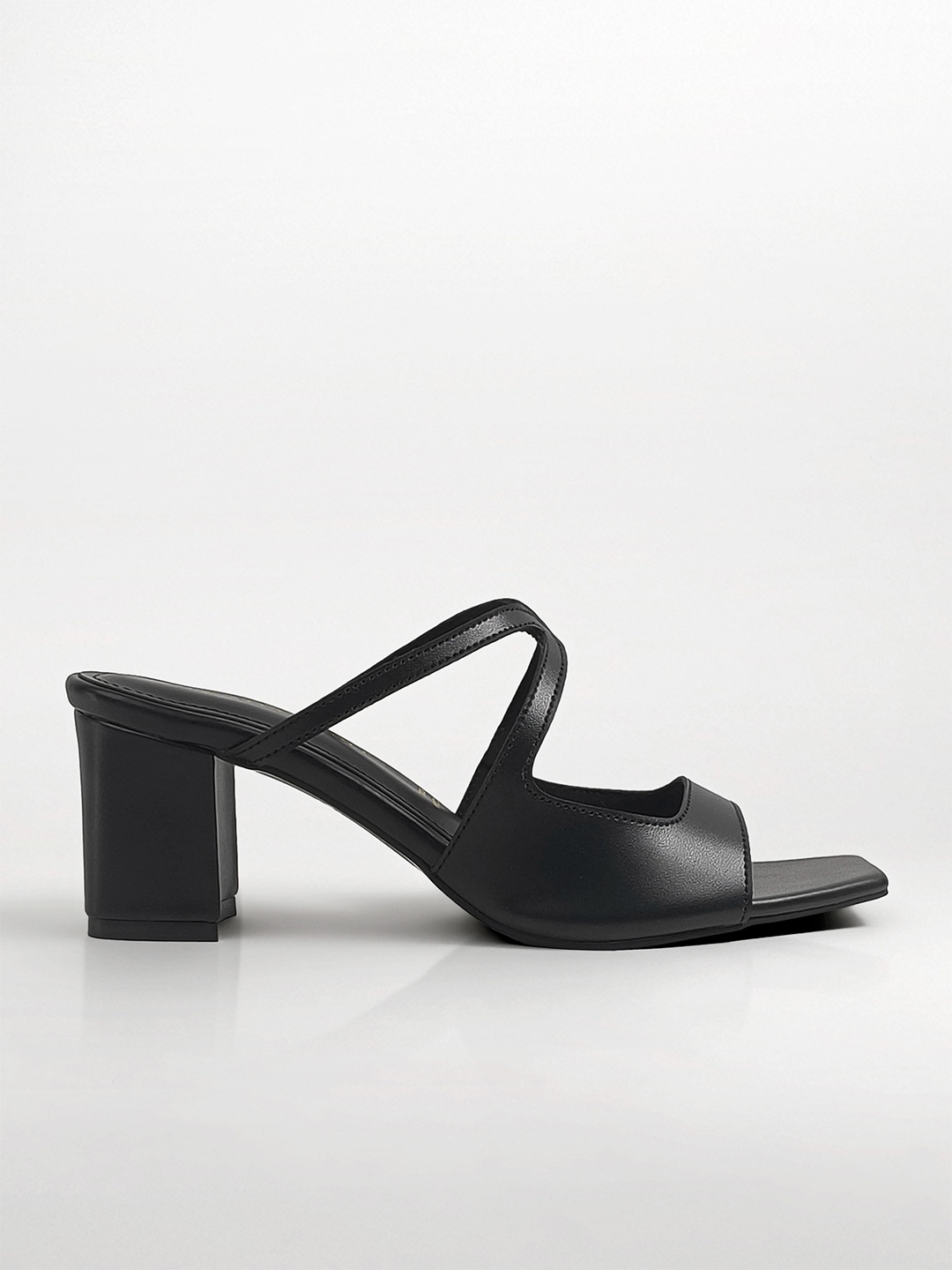 

Signature Sole Party Block Sandals, Black