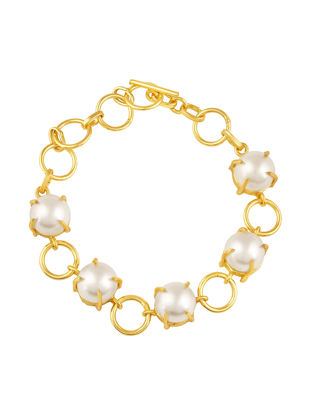 

BDIVA 18k Gold Plated Beaded Wraparound Bracelet