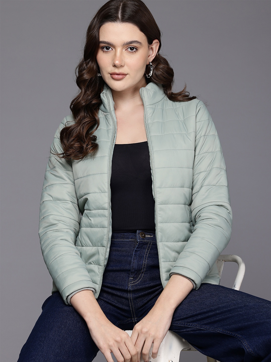 

Cayman Women Lightweight Quilted Puffer Jacket, Sea green