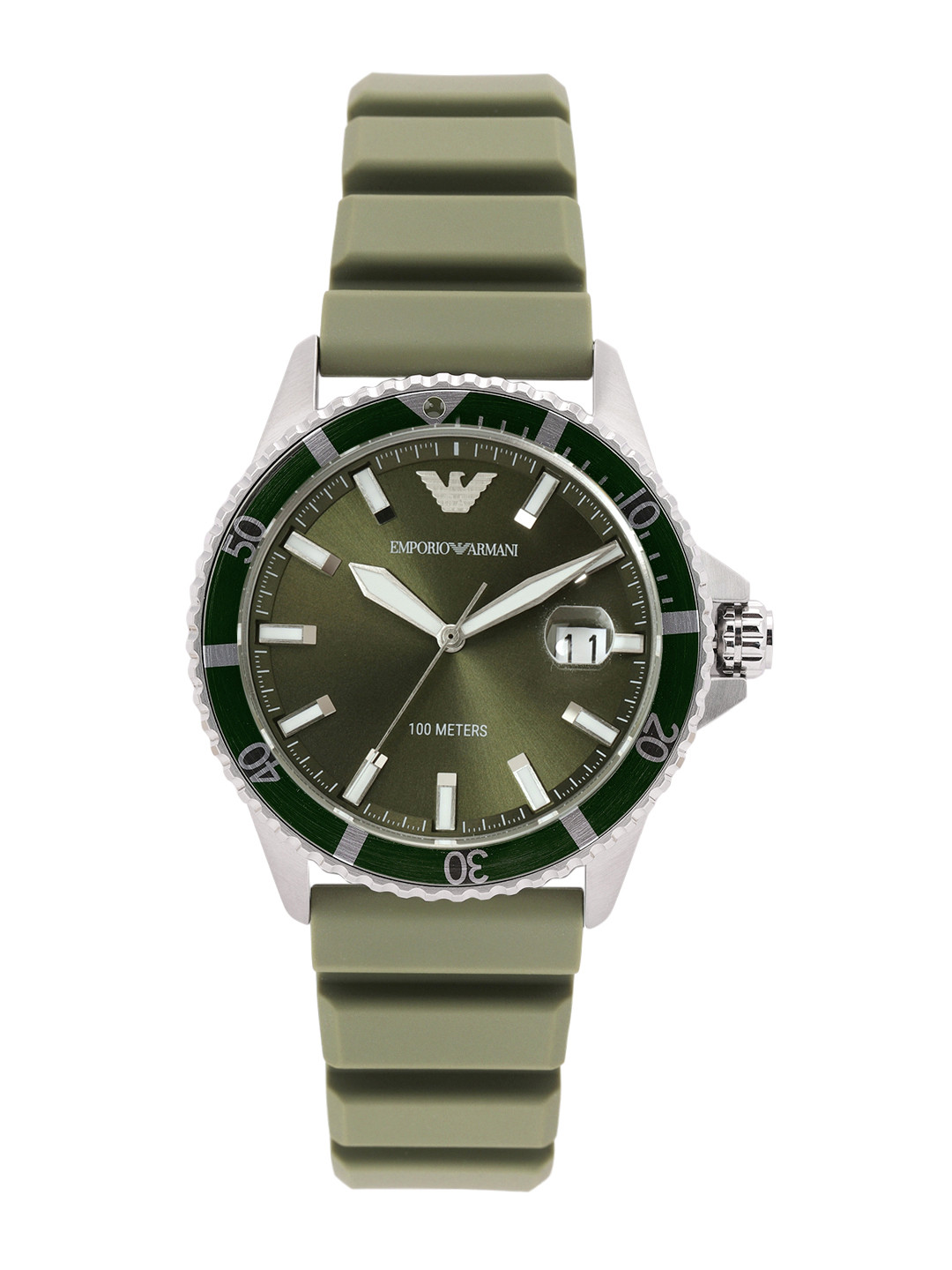 

Emporio Armani Men World Explorer Analogue Watch AR11638I, Green