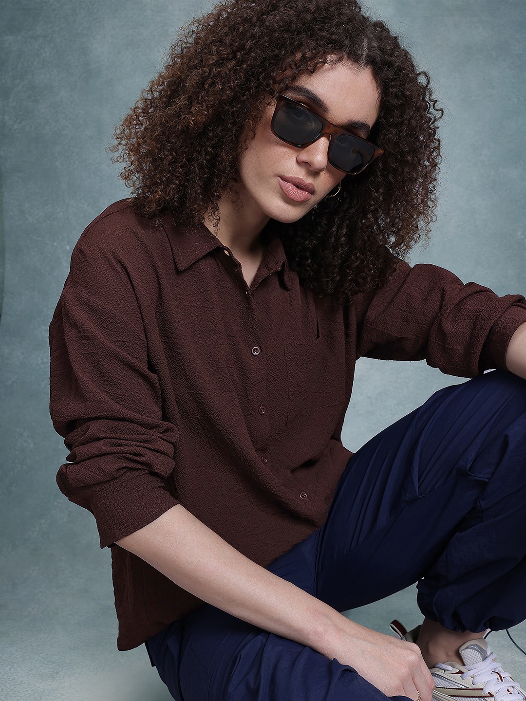 

The Roadster Life Co. Opaque Casual Shirt, Brown