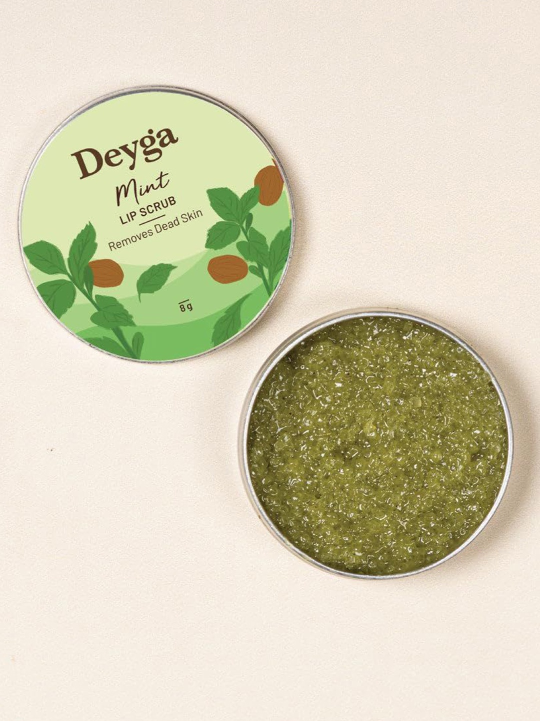 

Deyga Organics Mint Lip Scrub for Removal Of Dead Skin - 8 g, Green