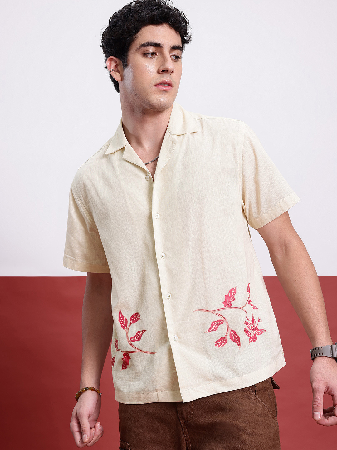 

Kook N Keech Indie Spirit Printed Shirt, Off white