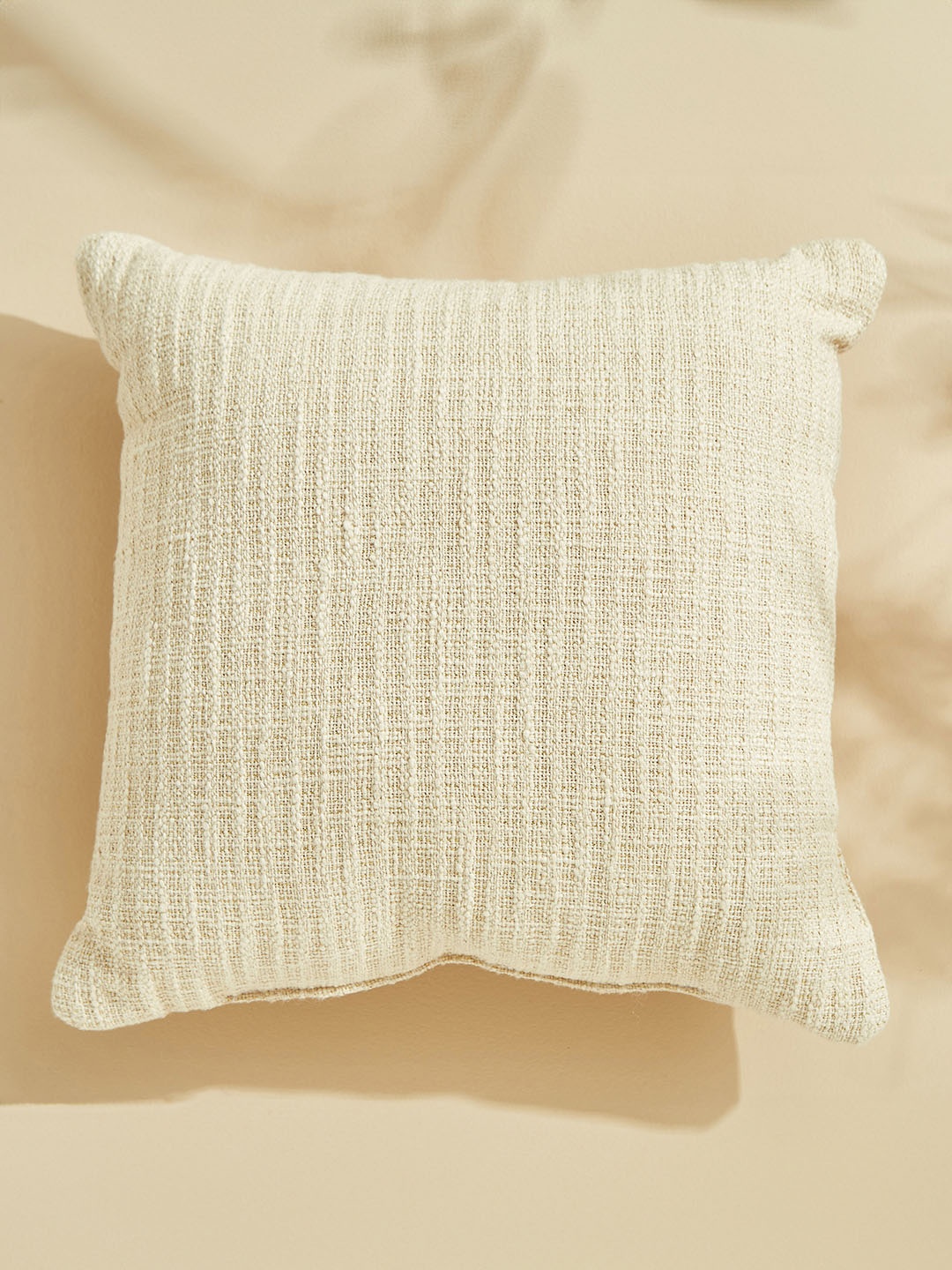 

Home Centre Nouvelle Off White Textured Square Shaped Pre-Filled Cushion