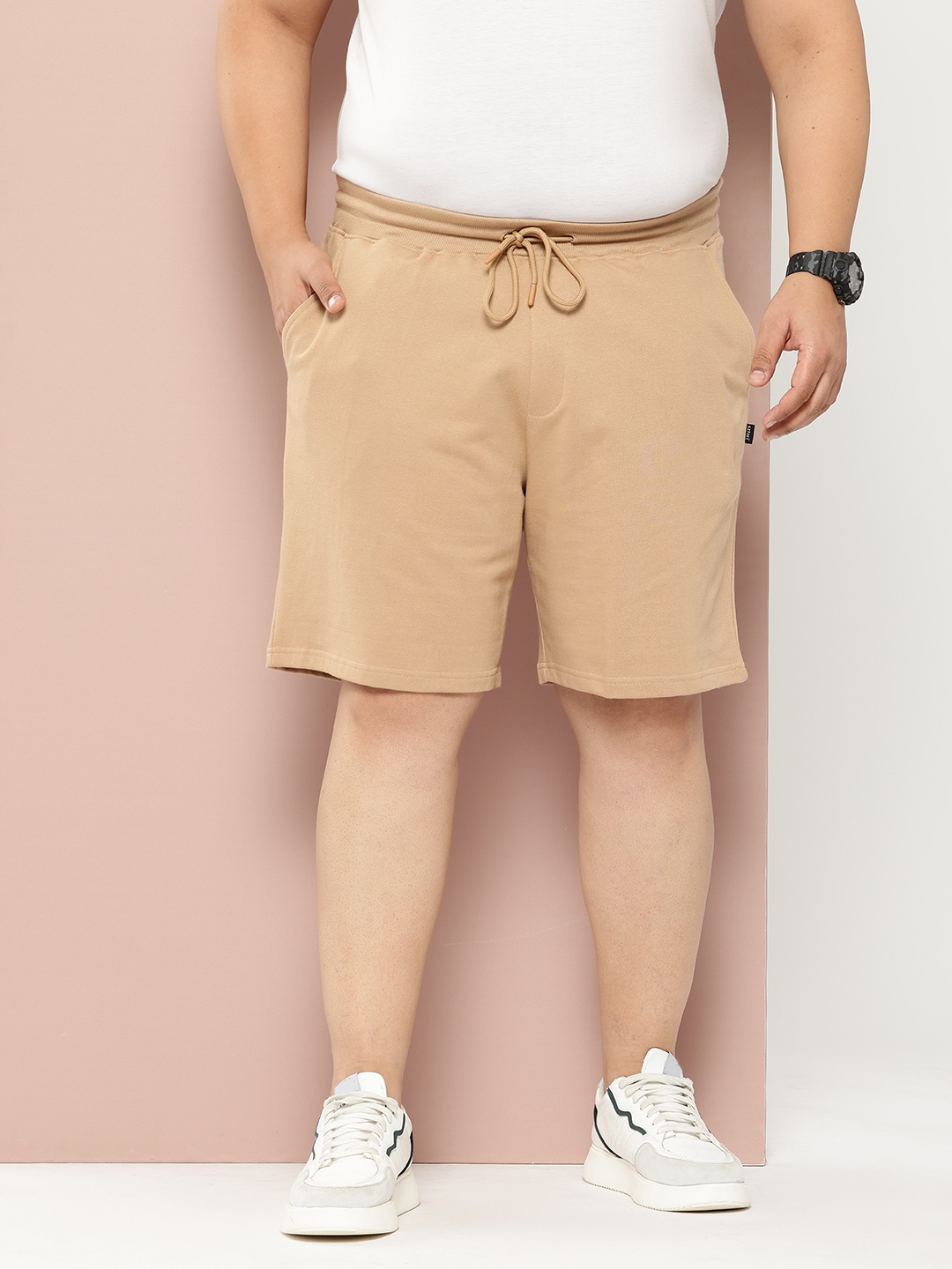 

Sztori Men Plus Size Shorts, Beige