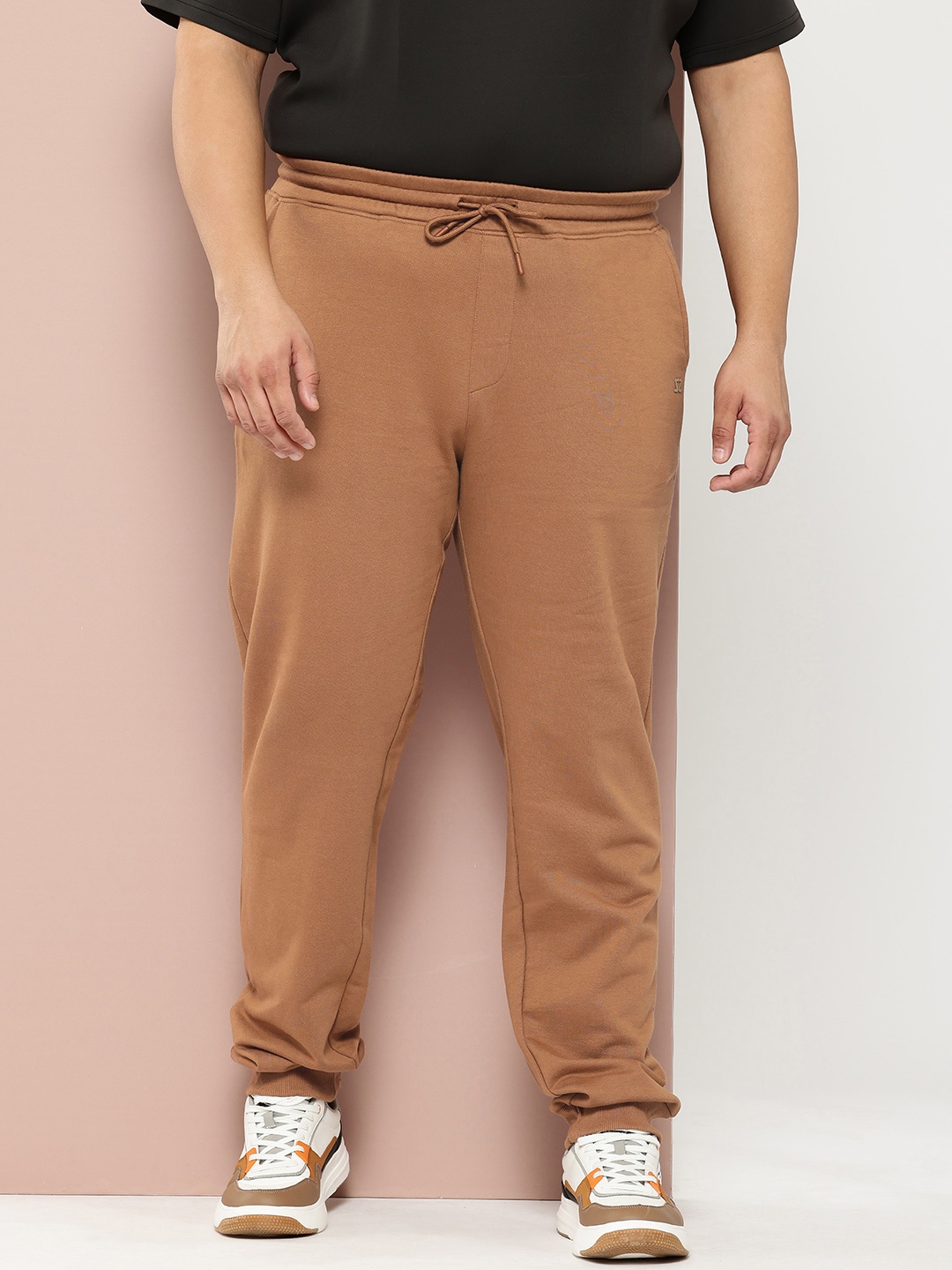 

Sztori Men Plus Size Jogger Style Track Pants, Brown