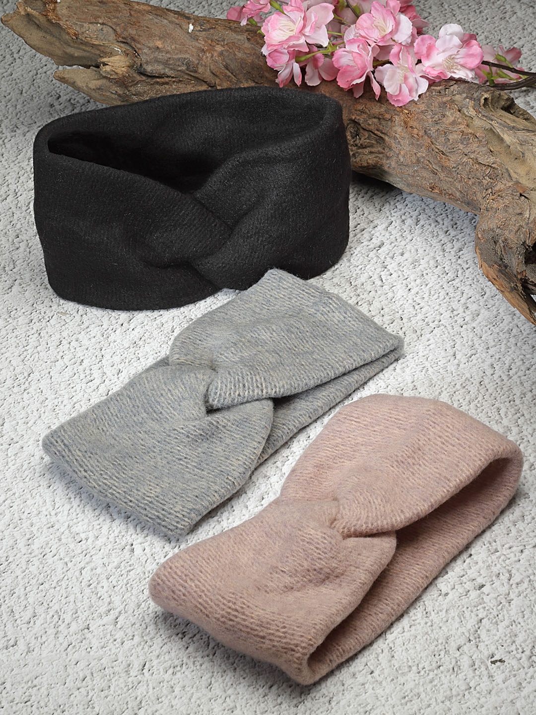 

VOGUE HAIR ACCESSORIES Pack Of 2 Chill Wrap Headband, Pink