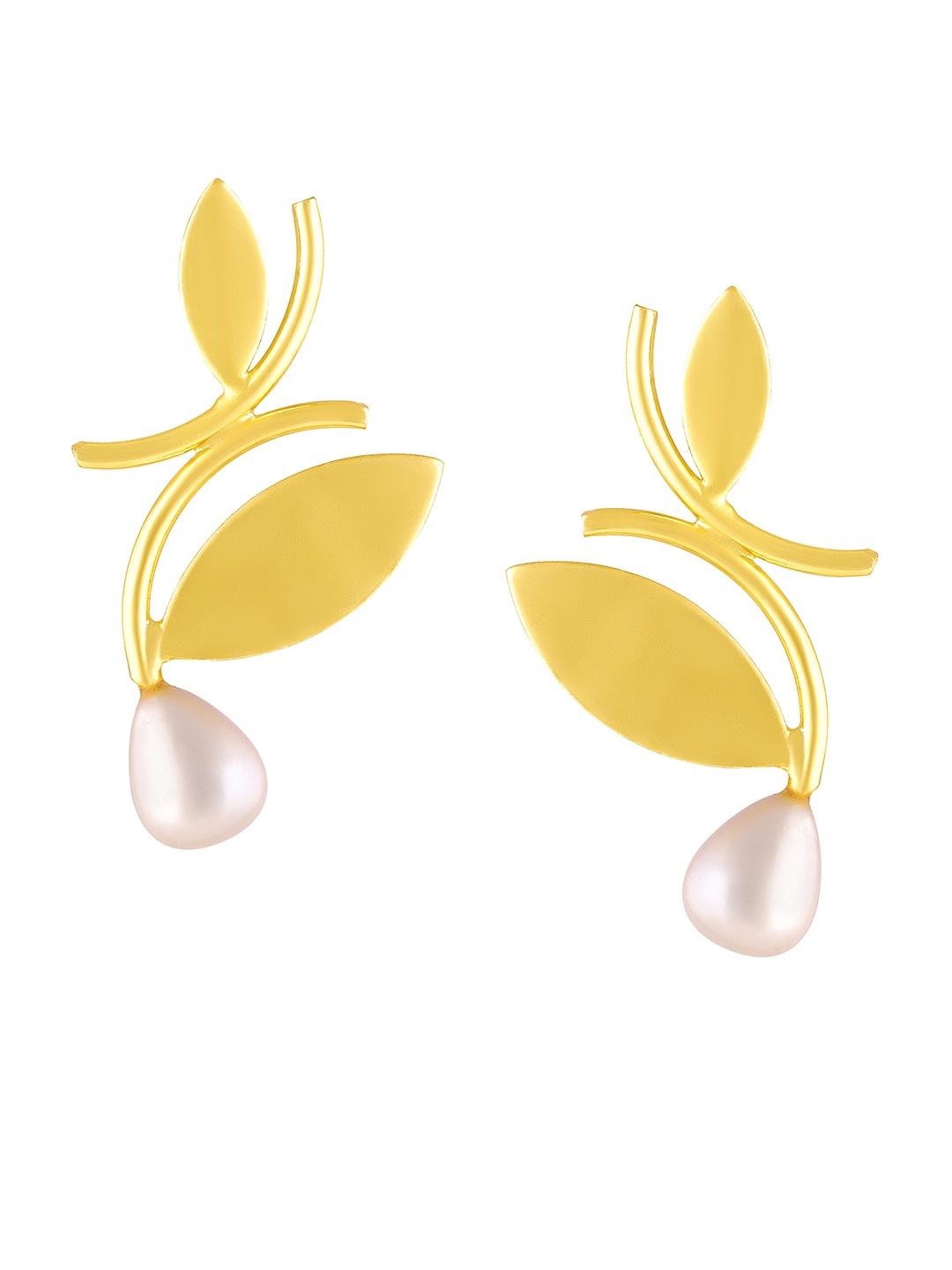 

BDIVA Gold-Plated Classic Pearls Beaded Drop Earrings