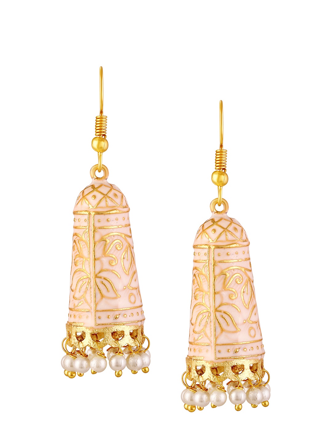 

BDIVA 18k Gold Plated Classic Jhumkas Earrings