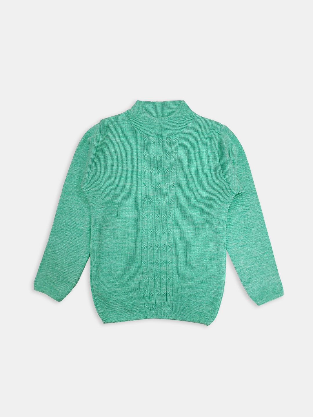 

Here&Now X Game Begins Girls Cable Knit Pullover, Sea green