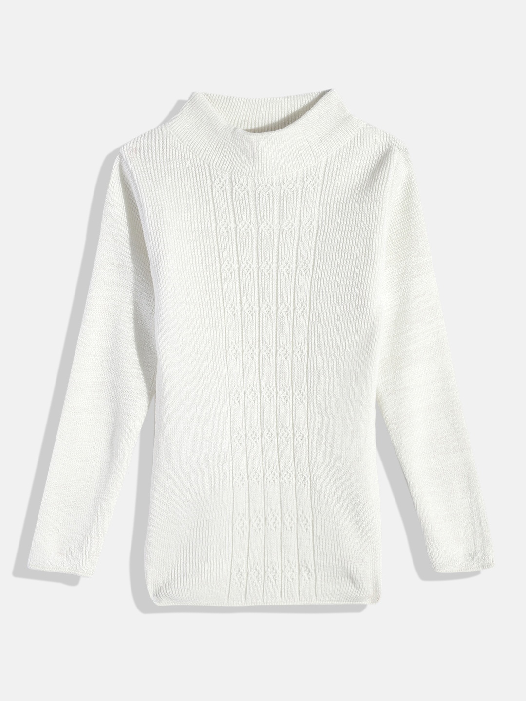 

Here&Now X Game Begins Girls Cable Knit Pullover Sweater, White