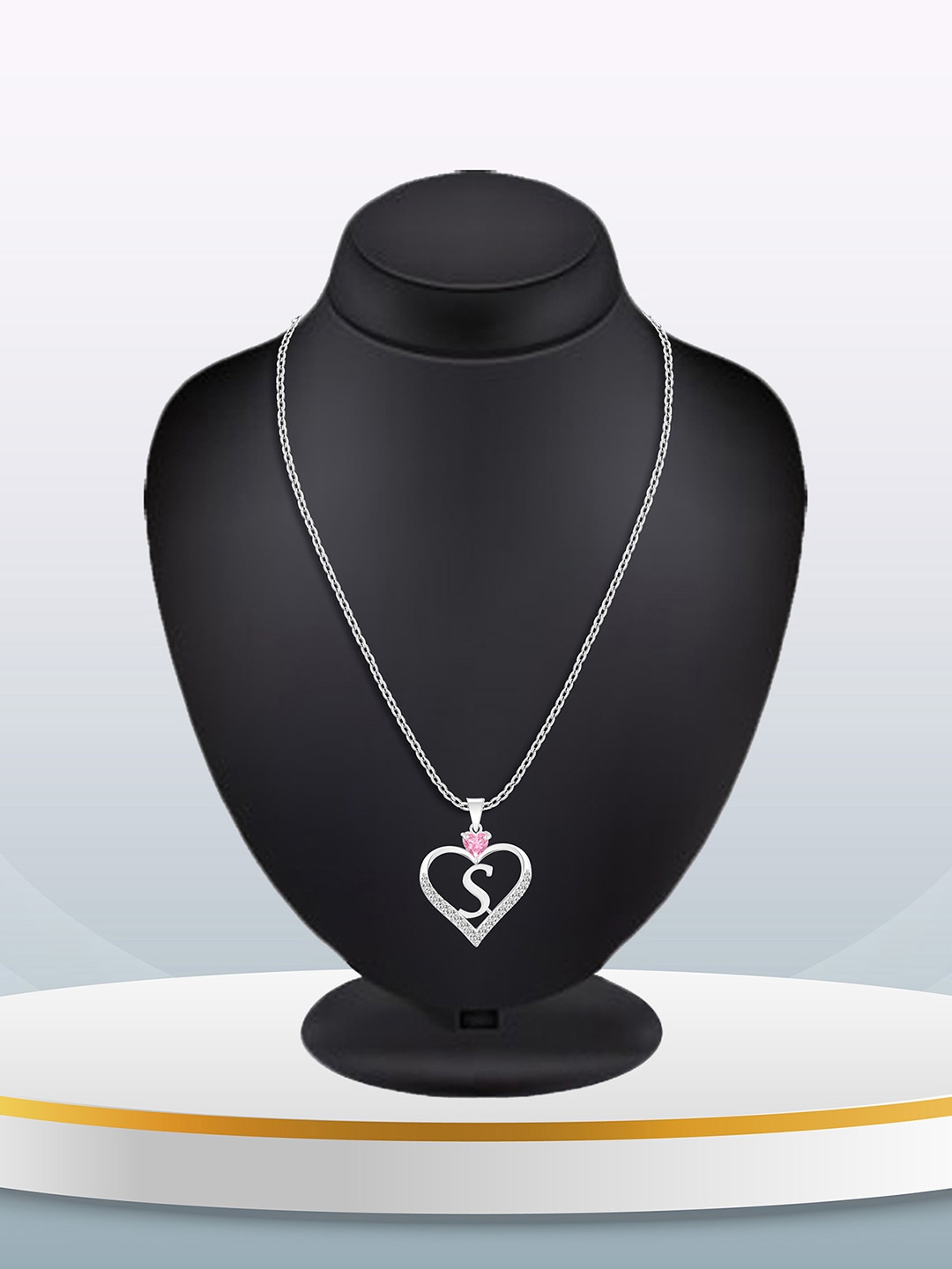 

Lila Silver-Plated Heart Shaped Pendants with Chains
