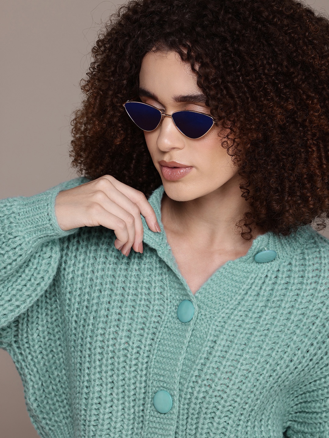 

Roadster Woollen Cardigan, Green