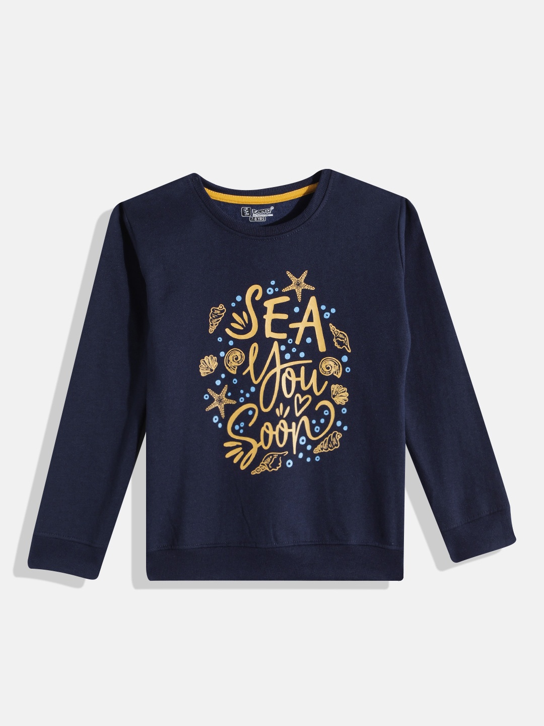 

Eteenz Girls Printed Sweatshirt, Navy blue