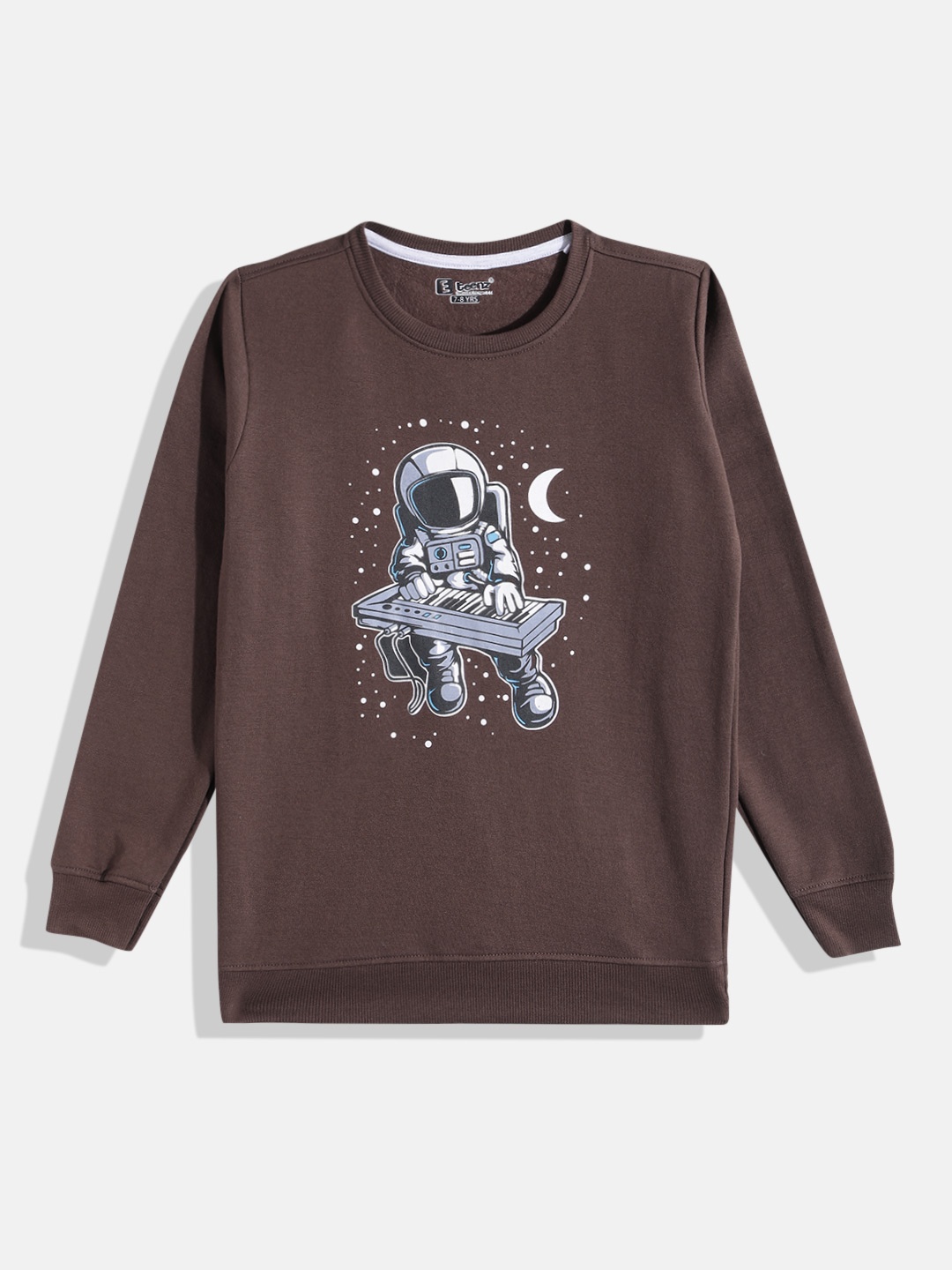 

Eteenz Boys Printed Sweatshirt, Brown