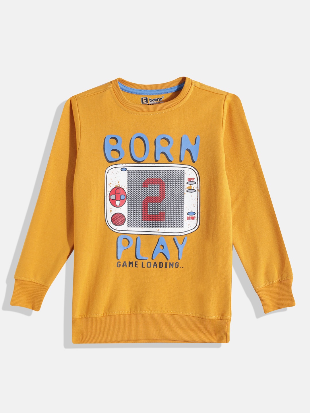 

Eteenz Boys Printed Sweatshirt, Yellow