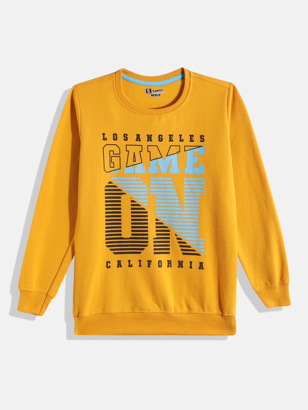 

Eteenz Boys Printed Sweatshirt, Yellow