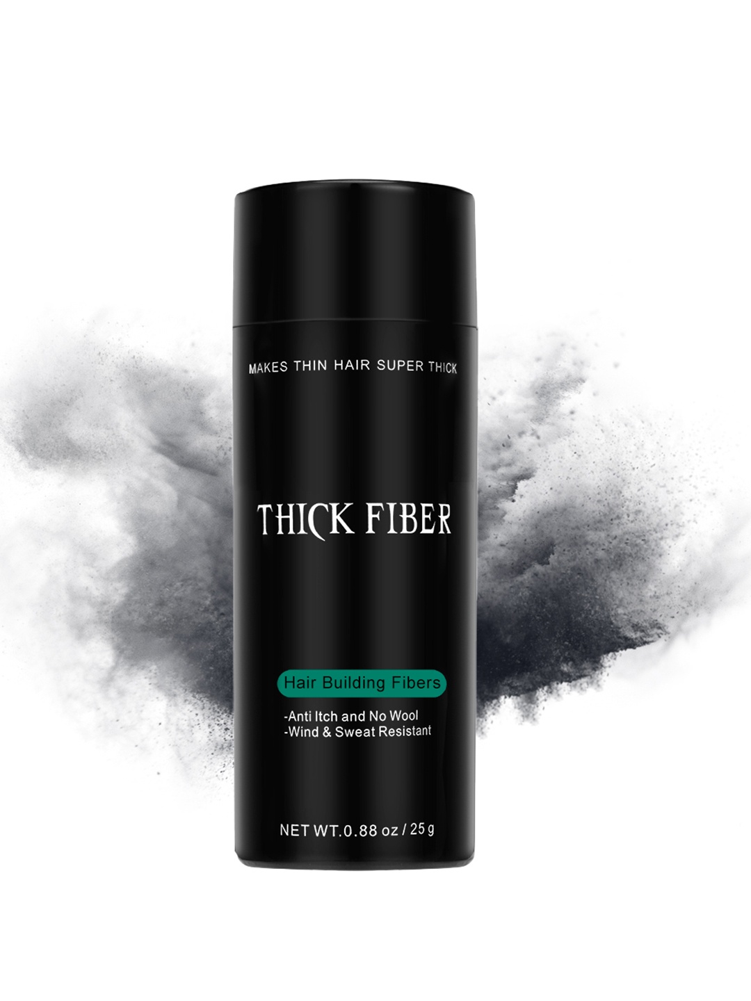 

Thick Fiber Into Itch Hair Building Fibers 25g - Black
