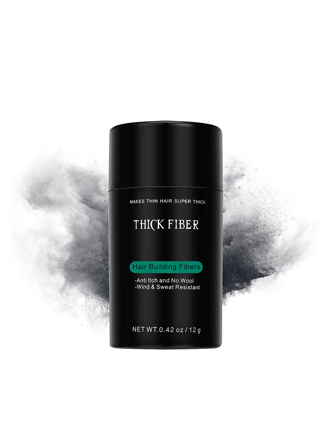 

Thick Fiber Anti Itch Hair Building Fibers 12g - Black