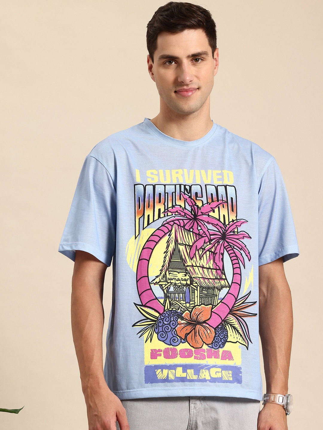 

Mast & Harbour One Piece Graphic Printed T-shirt, Purple