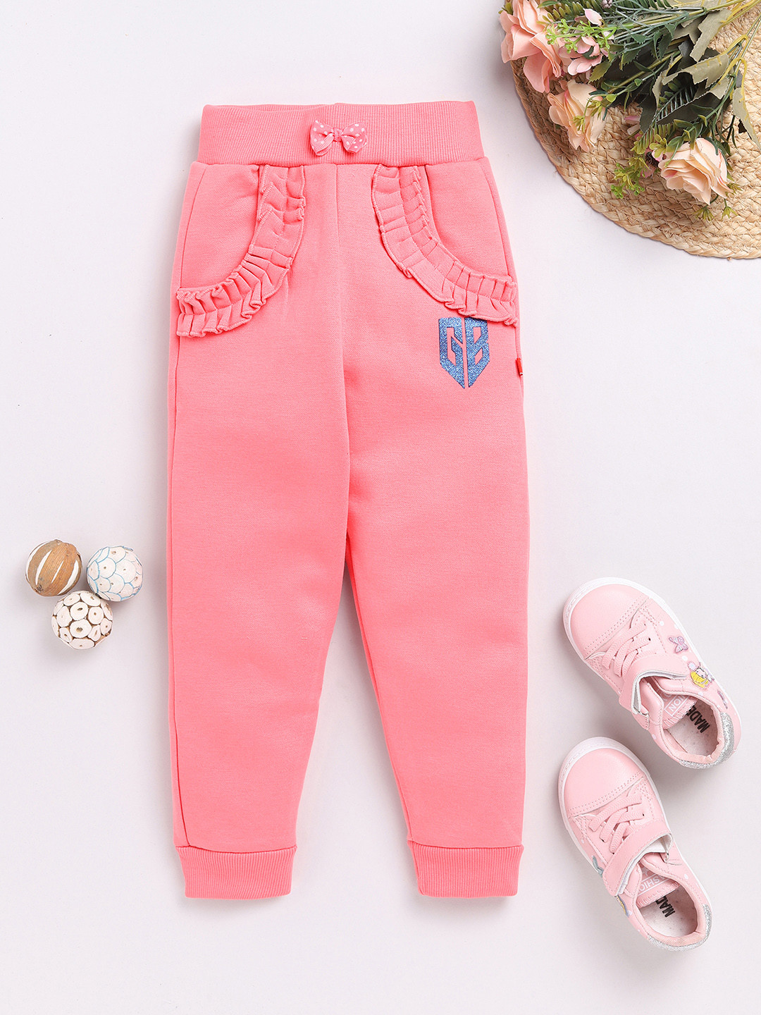 

Here&Now X Game Begins Girls Relaxed Joggers, Coral