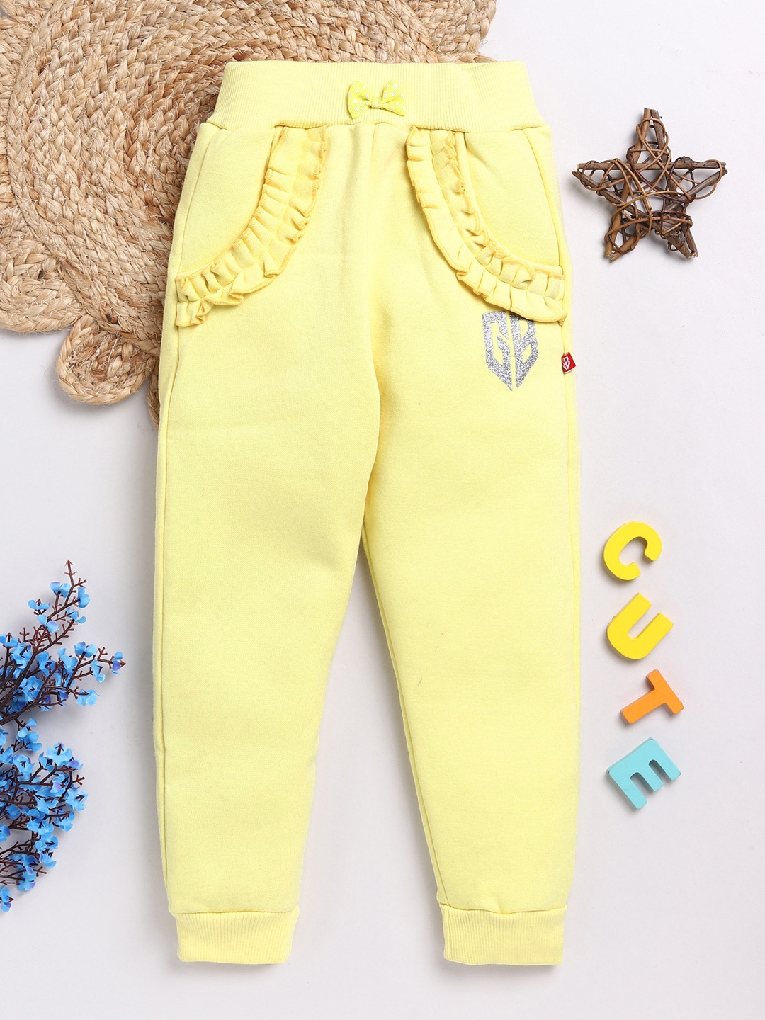 

Here&Now X Game Begins Girls Relaxed Joggers, Yellow