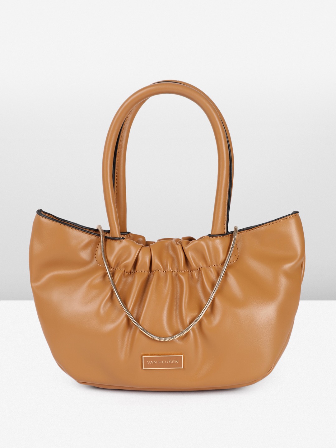 

Van Heusen Self-Design Handheld Bag, Tan