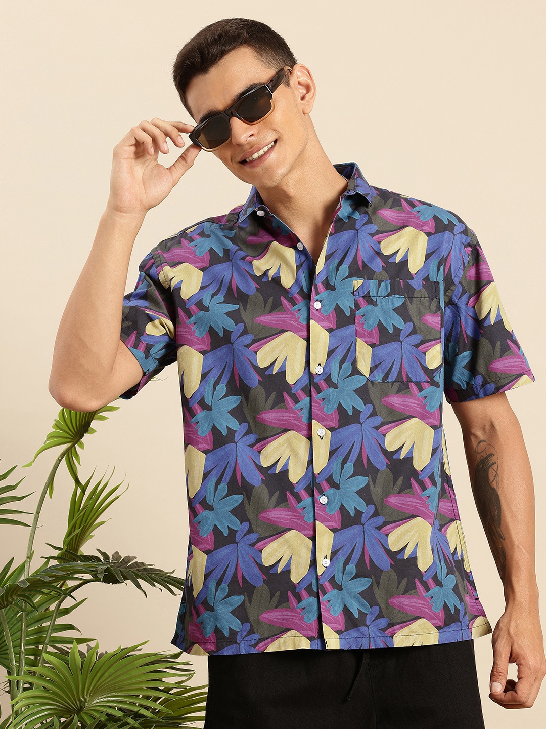 

Mast & Harbour Floral Printed Regular Fit Casual Shirt, Multi