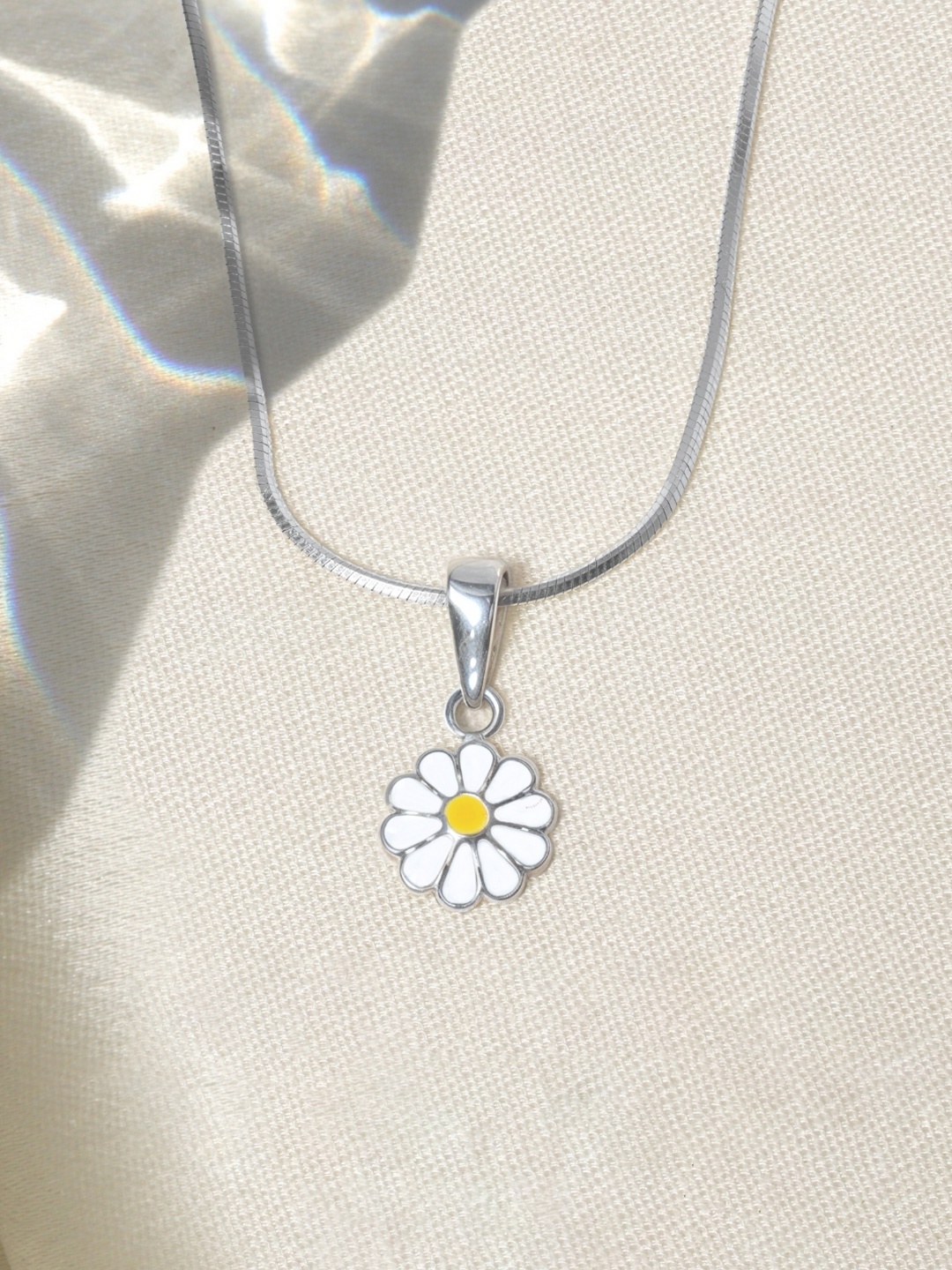 

HighSpark 925 Sterling Silver Cute Enamel Pendant & Chain