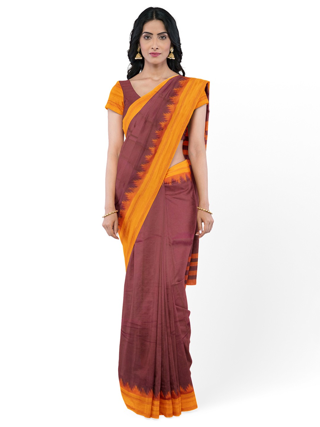 

Avishya Pure Cotton Kanjeevaram Saree, Pink