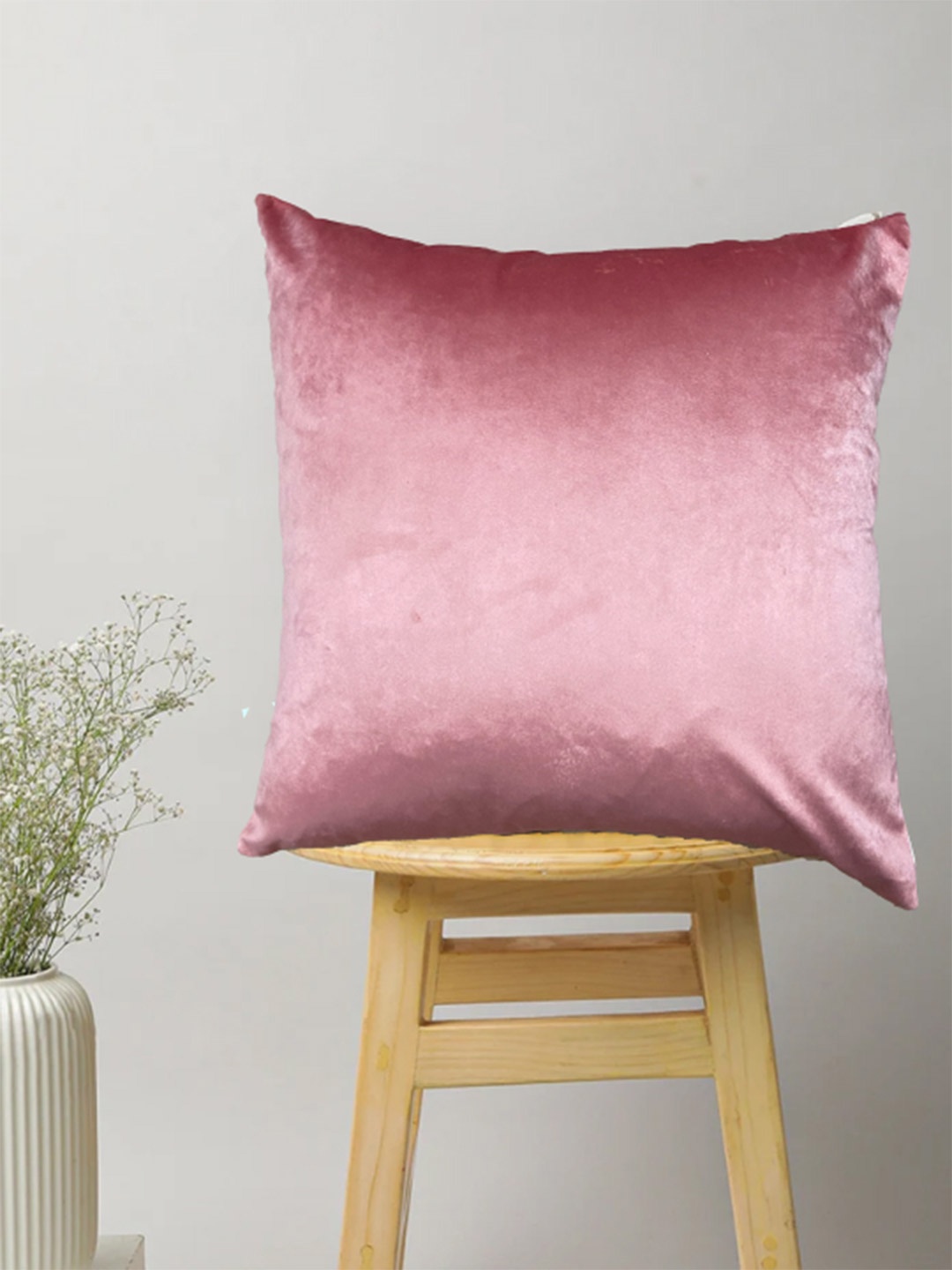 

SAJAVAT Pink Velvet Square Cushion Covers