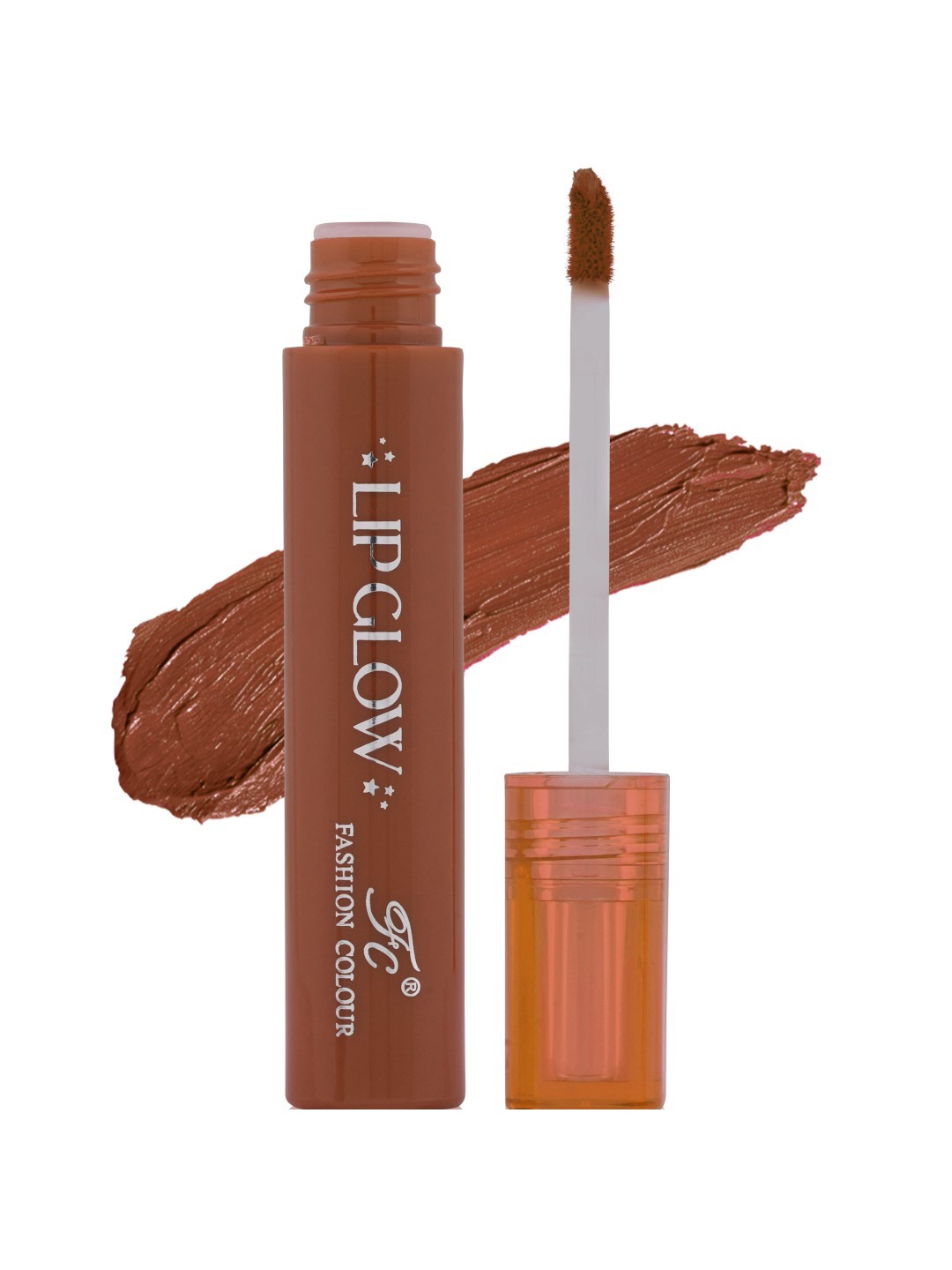 

Fashion Colour Pretty Lip Glow Non Transfer Liquid Lipstick - 3ml - Caramel 02, Brown