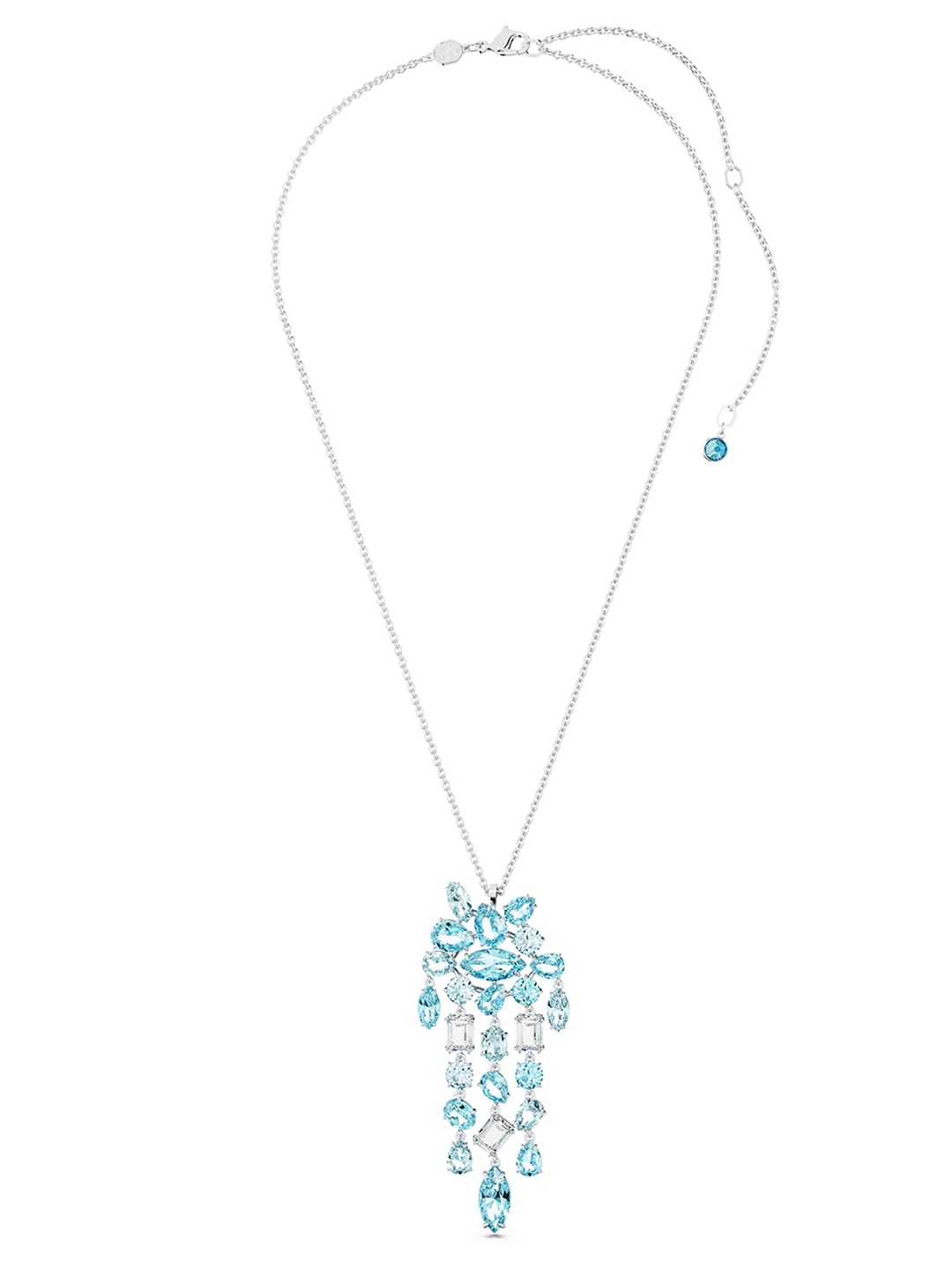 

SWAROVSKI Rhodium-Plated Pendant Chain, Blue