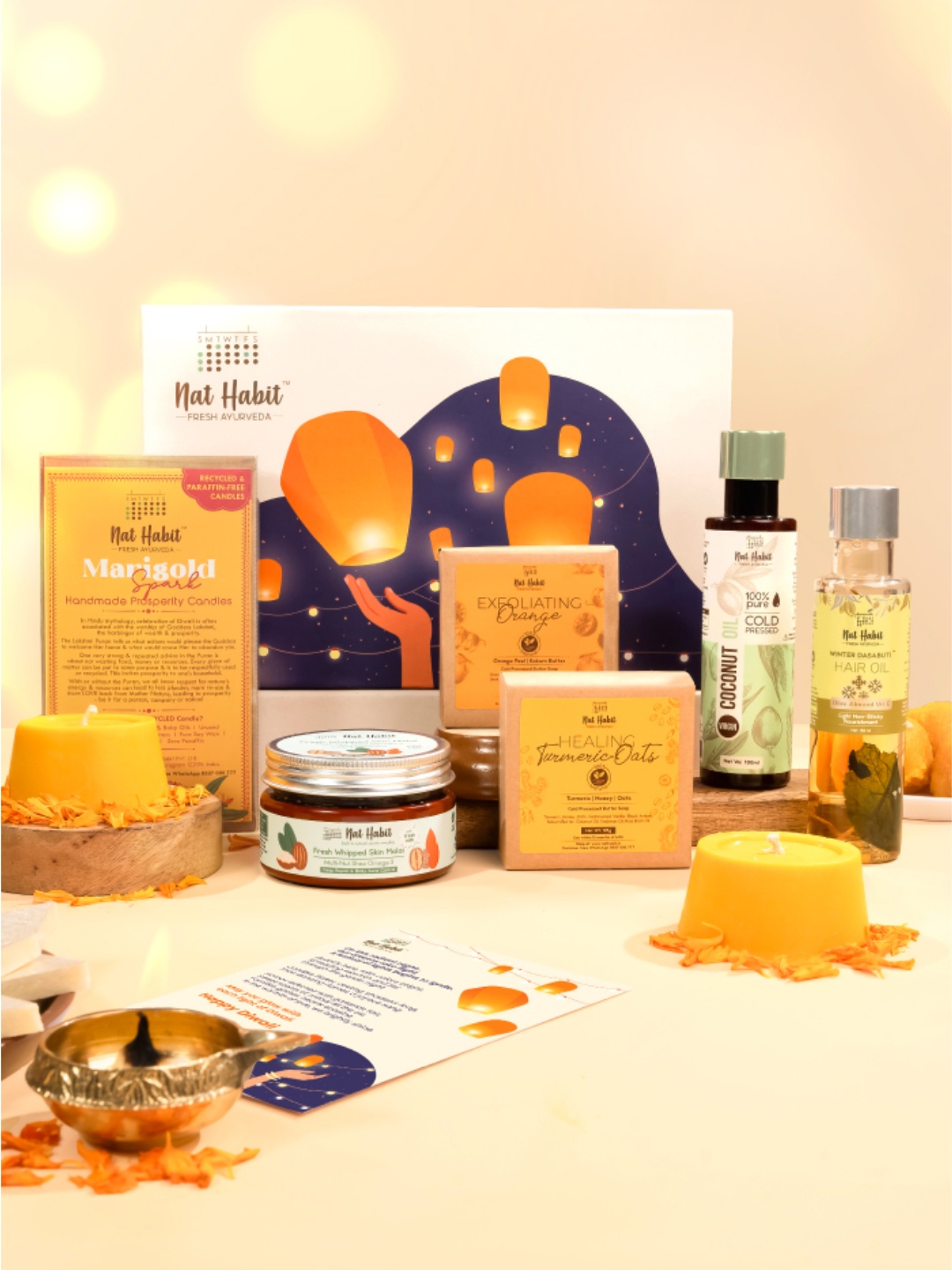 

Nat Habit Set Of 6 Fresh Ayurveda Skin Care Gift Set, Multi