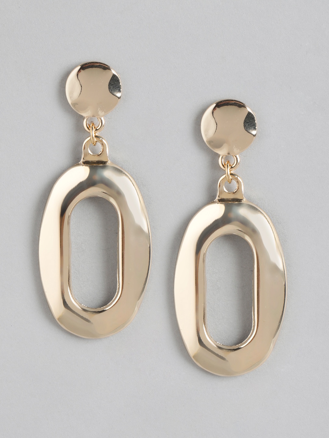 

Forever New Gold Plated Contemporary Drop Earrings