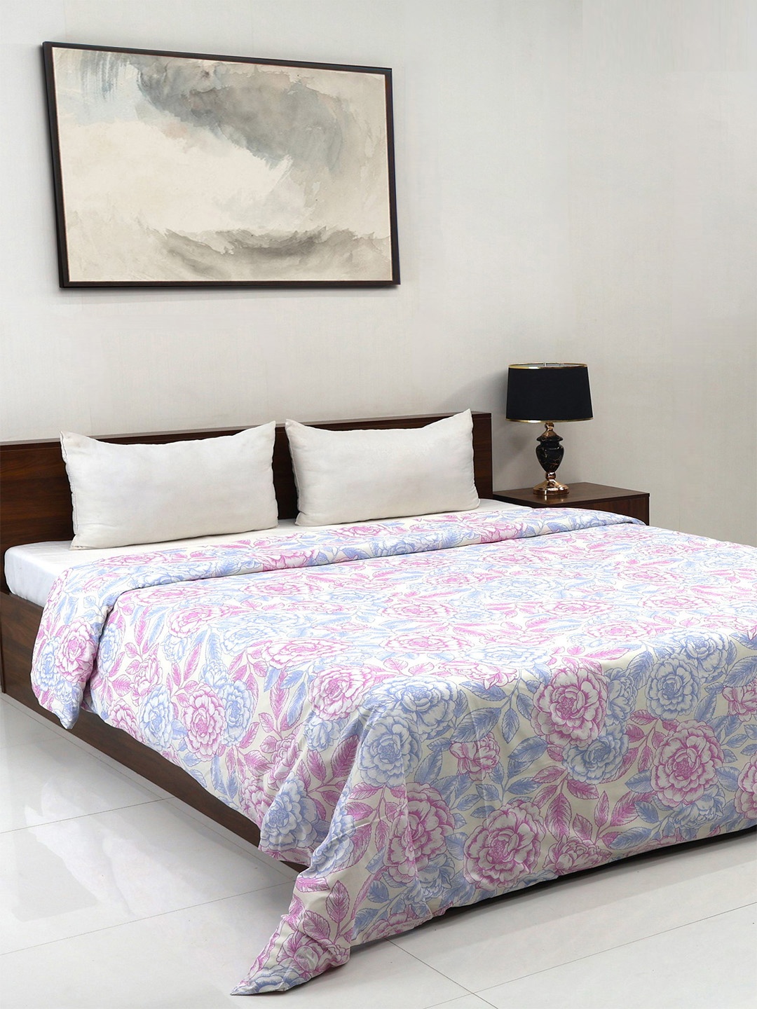 

Bombay Dyeing Allure 144 TC 100% Cotton Blush Pink Double King Duvet Cover