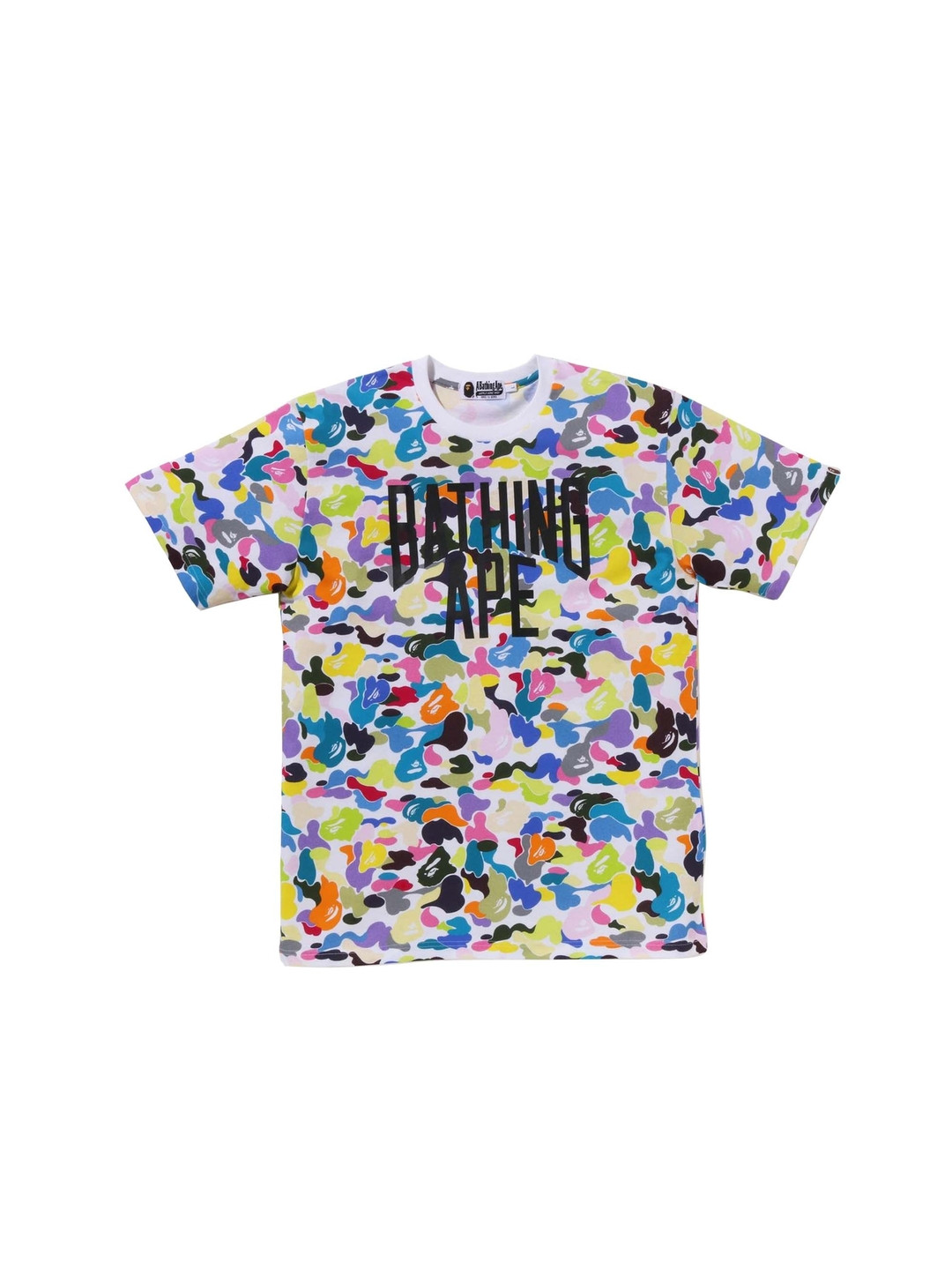 

Bape Men Multi Camo NYC Logo Tee, White