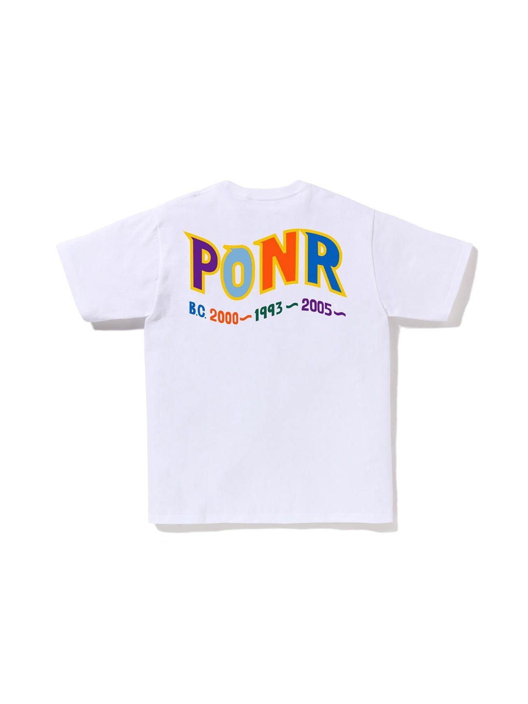 

Bape Men Colors Shark Ponr Tee, White
