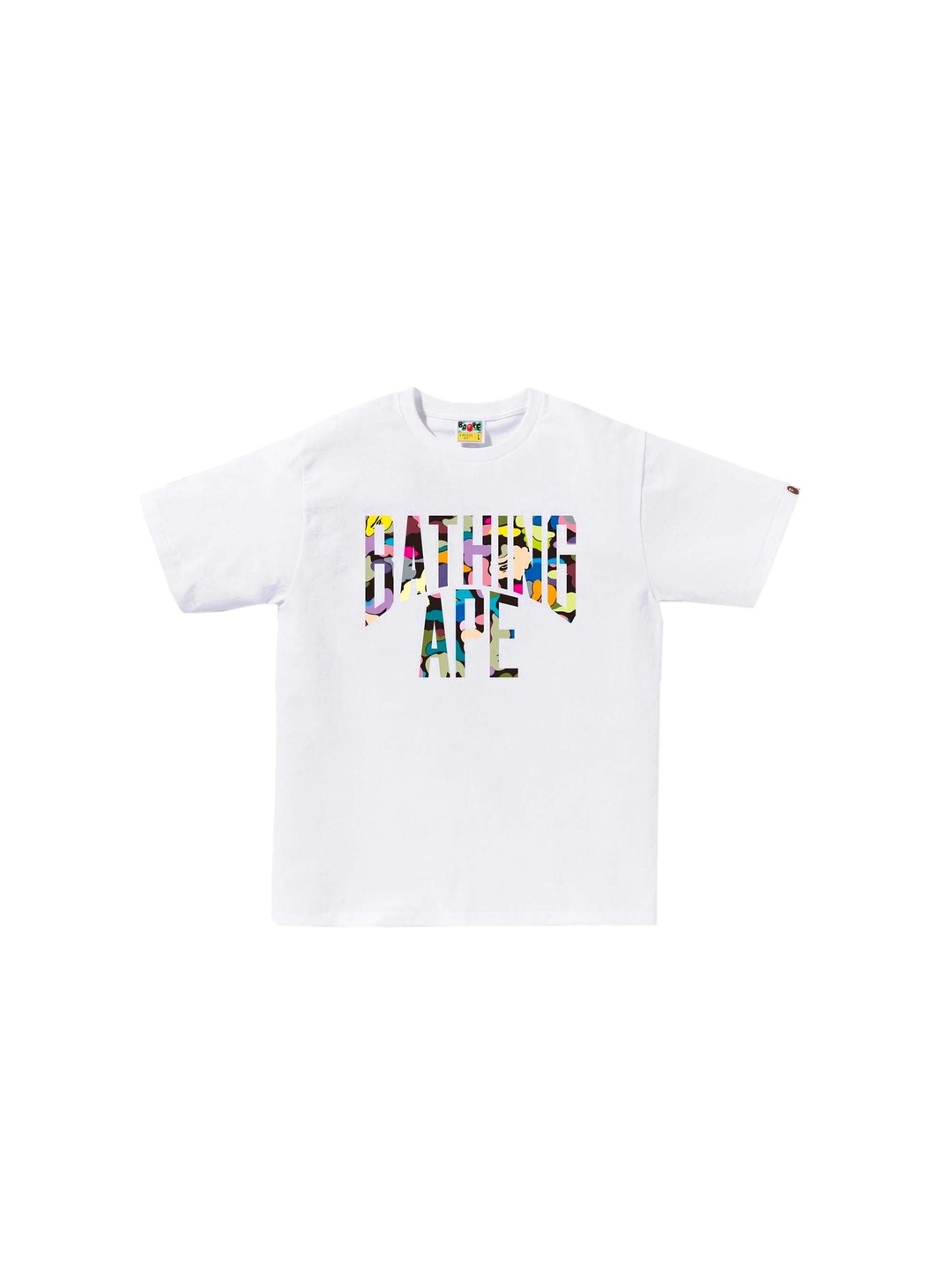 

Bape Men Multi Camo NYC Logo Tee, White