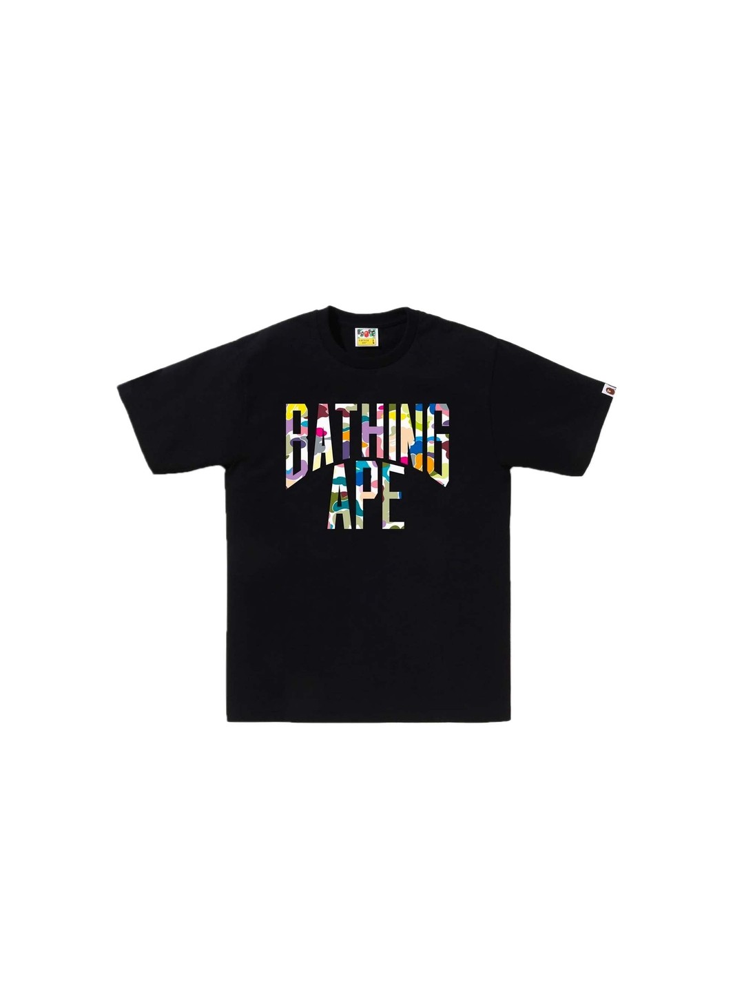 

Bape Men Multi Camo NYC Logo Tee, Black