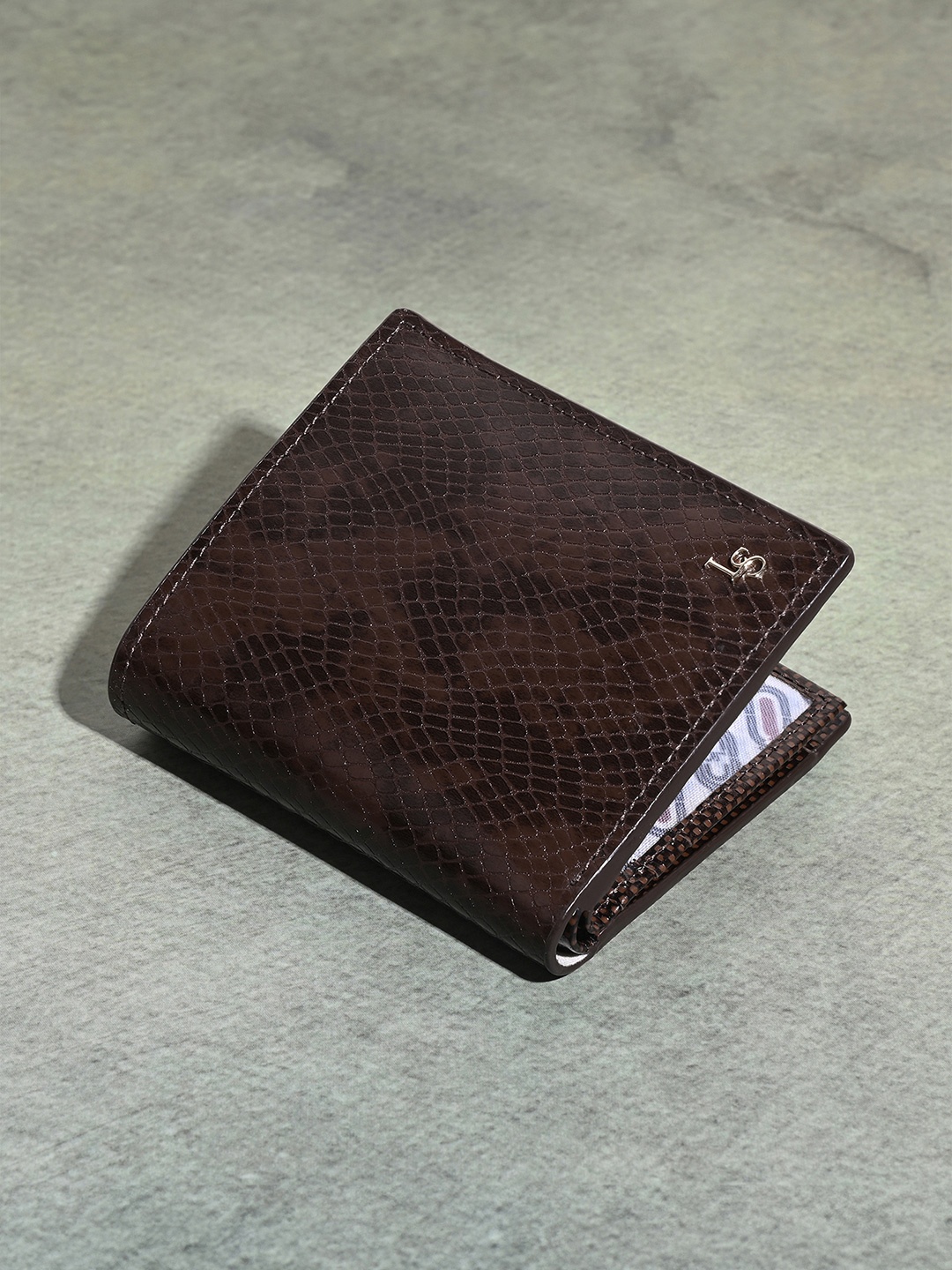 

Louis Stitch Handcrafted Spanish Leather Diary Shape Wallet for Men, Brown