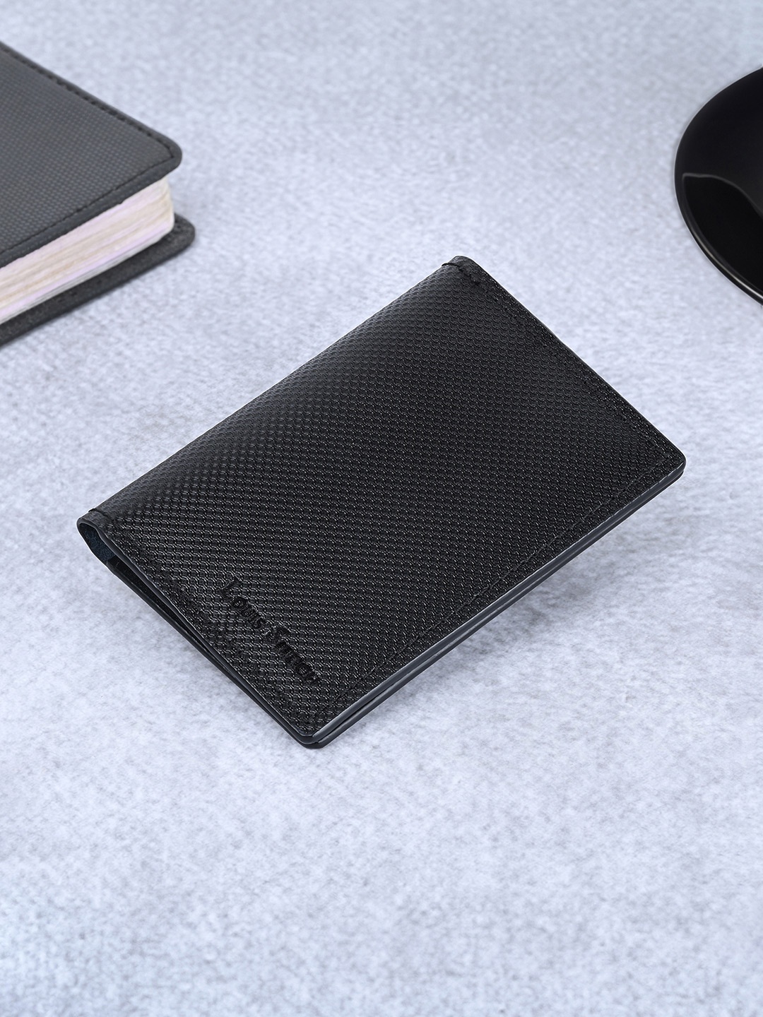 

Louis Stitch Handcrafted Spanish Leather Card Holder Wallet for Men, Black
