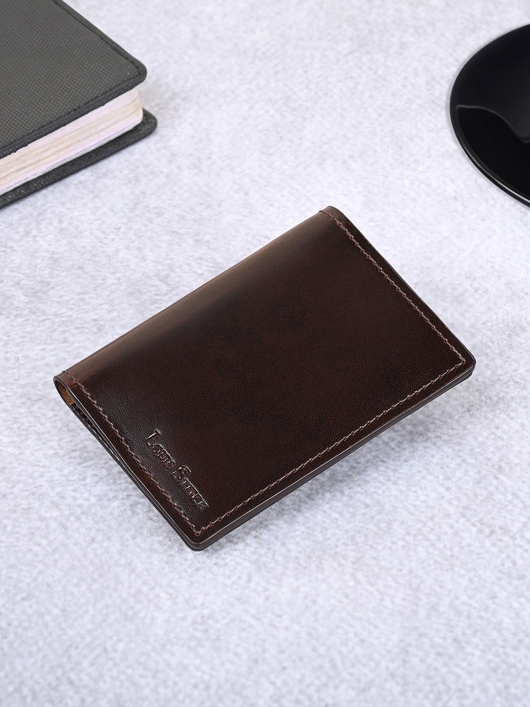 

Louis Stitch Handcrafted Spanish Leather Card Holder Wallet for Men, Brown